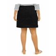 thumbnail image 2 of Karen Scott Womens Plus Knit-Waistband High Rise Skort Black 18W, 2 of 3