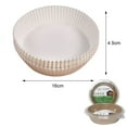 thumbnail image 2 of SEARCHI 30pcs Air Fryer Disposable Paper Liner, 6.3inch Non-Stick Round Mat,Baking Paper Food Grade Parchment Oil-Proof Water-Proof Steamer Oil Paper for Roasting Microwave, 2 of 9