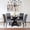 Gray, variant on Roundhill Furniture Mytzi 5-piece Dining Set, Cross-Buck Dining Table with 4 Stylish Chairs, Blue