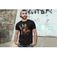 thumbnail image 2 of LA Knight Side Profile Black T-shirt, 2 of 4