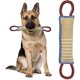 thumbnail image 1 of Juguete para remolcar perros, almohada resistente para morder de yute, equipo de entrenamiento duradero, juguete interactivo para perros grandes y cachorros, 1 of 5