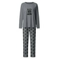 thumbnail image 4 of Pajamas Set for Women Highland Cow Printed Long Sleeve Shirts Soft Pants Sleepwear Outfit, 4 of 4