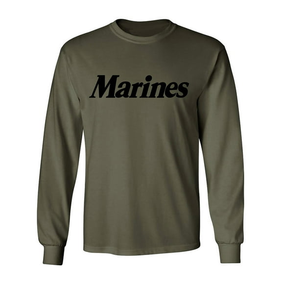Marines Long Sleeve T-Shirt in military green