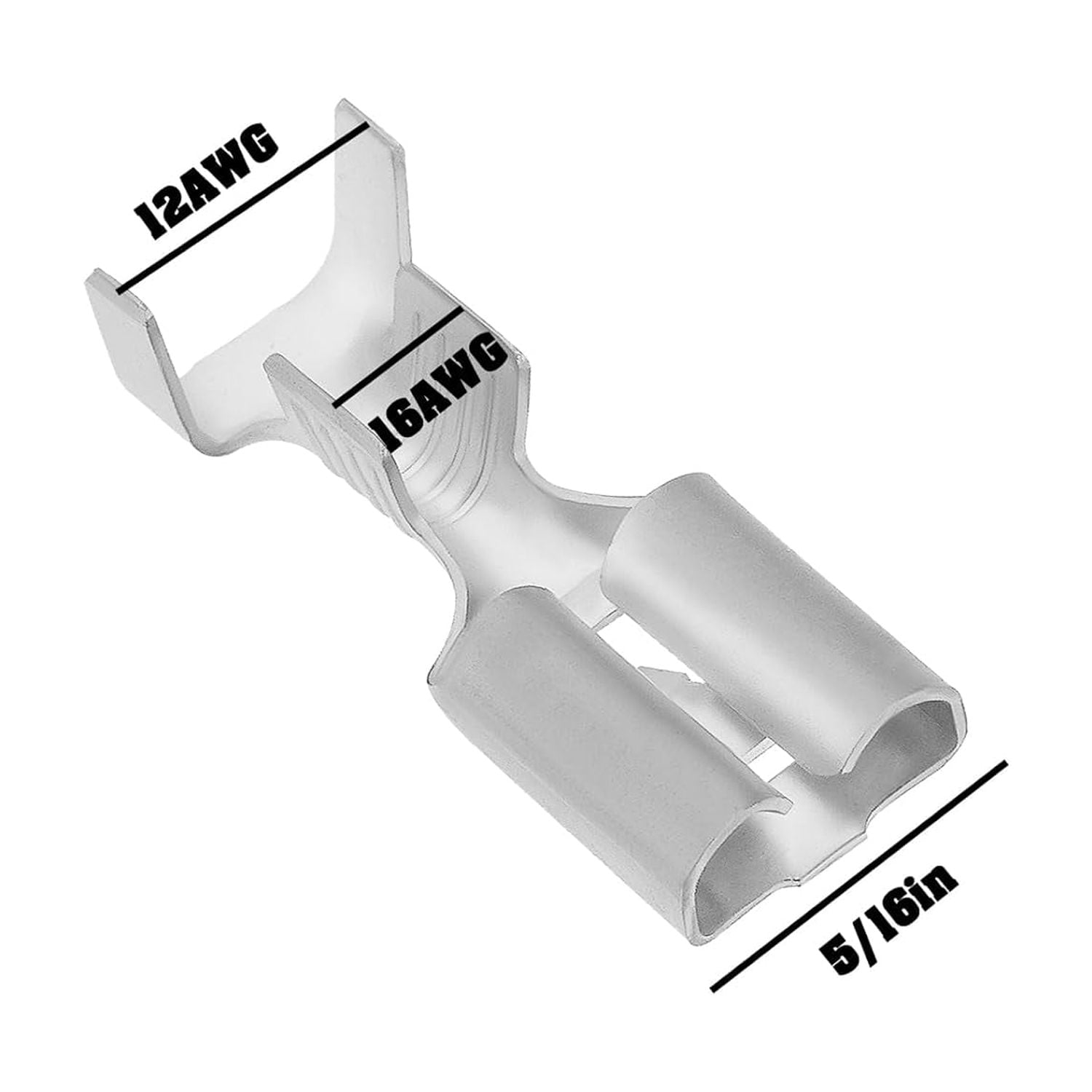 Creative concept 10 5/16 inch female fork terminal connectors compatible - compatible 250 series 60253-2 for 12-16 wire connection