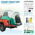 thumbnail image 2 of Unique Bargains 1 Set Truck Bed Tent Waterproof 5.5- 5.8ft Truck Tent with Removable Awning and Carry Bag Beige Green, 2 of 6