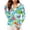 #0002-Sky Blue, variant on Womens Sun Protection Jackets Full Zip Hooded Long Sleeve Koi Wave Lotus Oriental Print Jacket for Women Loose Fit UPF Lightweight Retro Travel Womens Coats