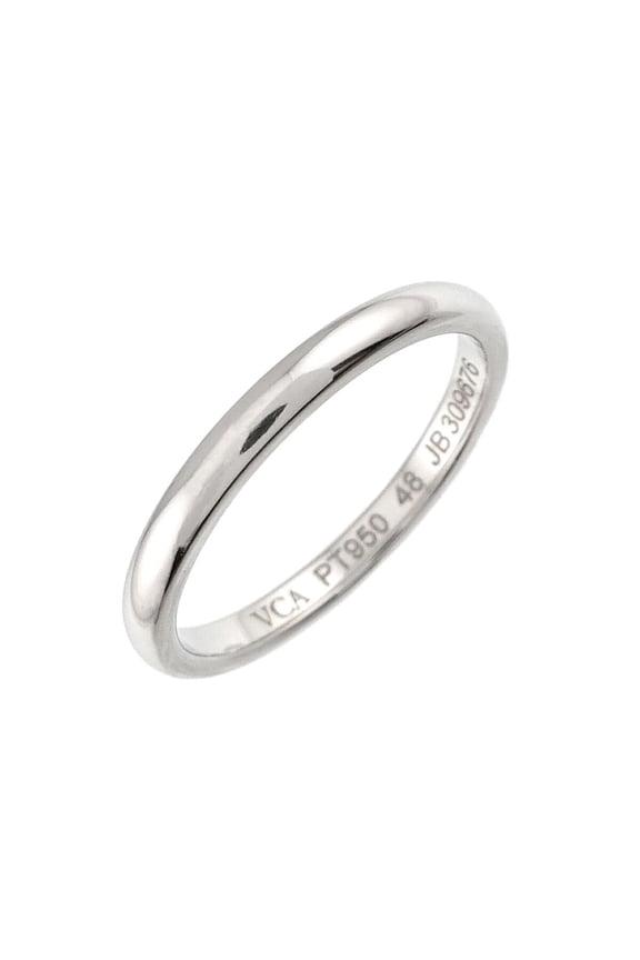 Pre-Owned Van Cleef & Arpels Tendrement #48 Ring, 2mm wide, Platinum.