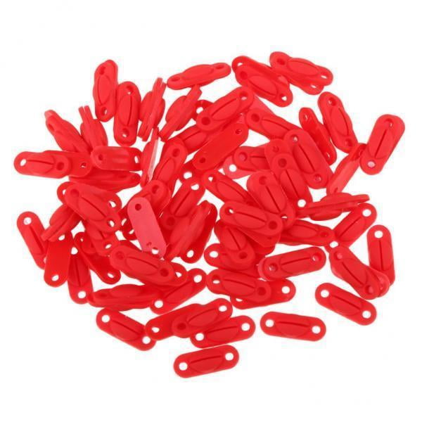 Conjunto de 2-9 piezas de accesorios de cuerda para raqueta de bádminton en color rojo