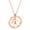 Rose Gold Letter A, variant on Initial Necklaces for Women Heart Circle A-Z Pendant Silver Rose Gold Plated Stainless Steel Chain Dainty Alphabet Letter Cute Statement Colorful Jewelry Rose Gold G