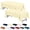 Ivory, variant on Utopia Kitchen Square Table Cloth 2 Pack [54x54 Inches, Black]