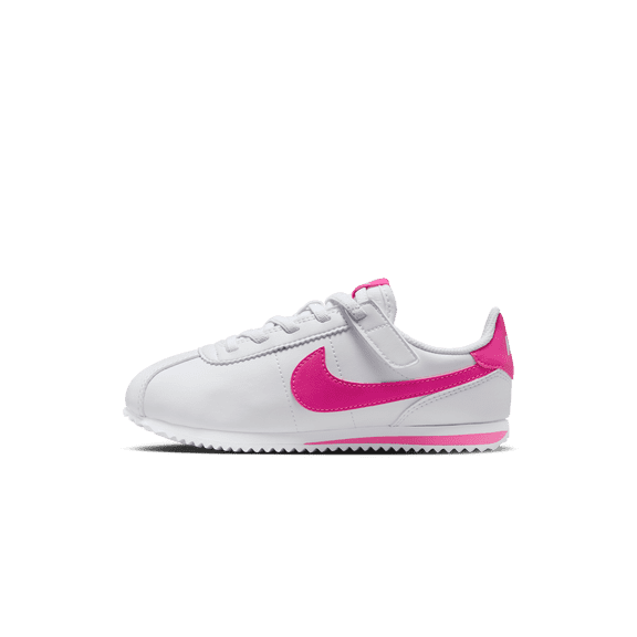 NIKE PRE SCHOOL Cortez EasyOn PS "White Laser Fuchsia" DM0951 104 DM0951 104 from Stadium Goods