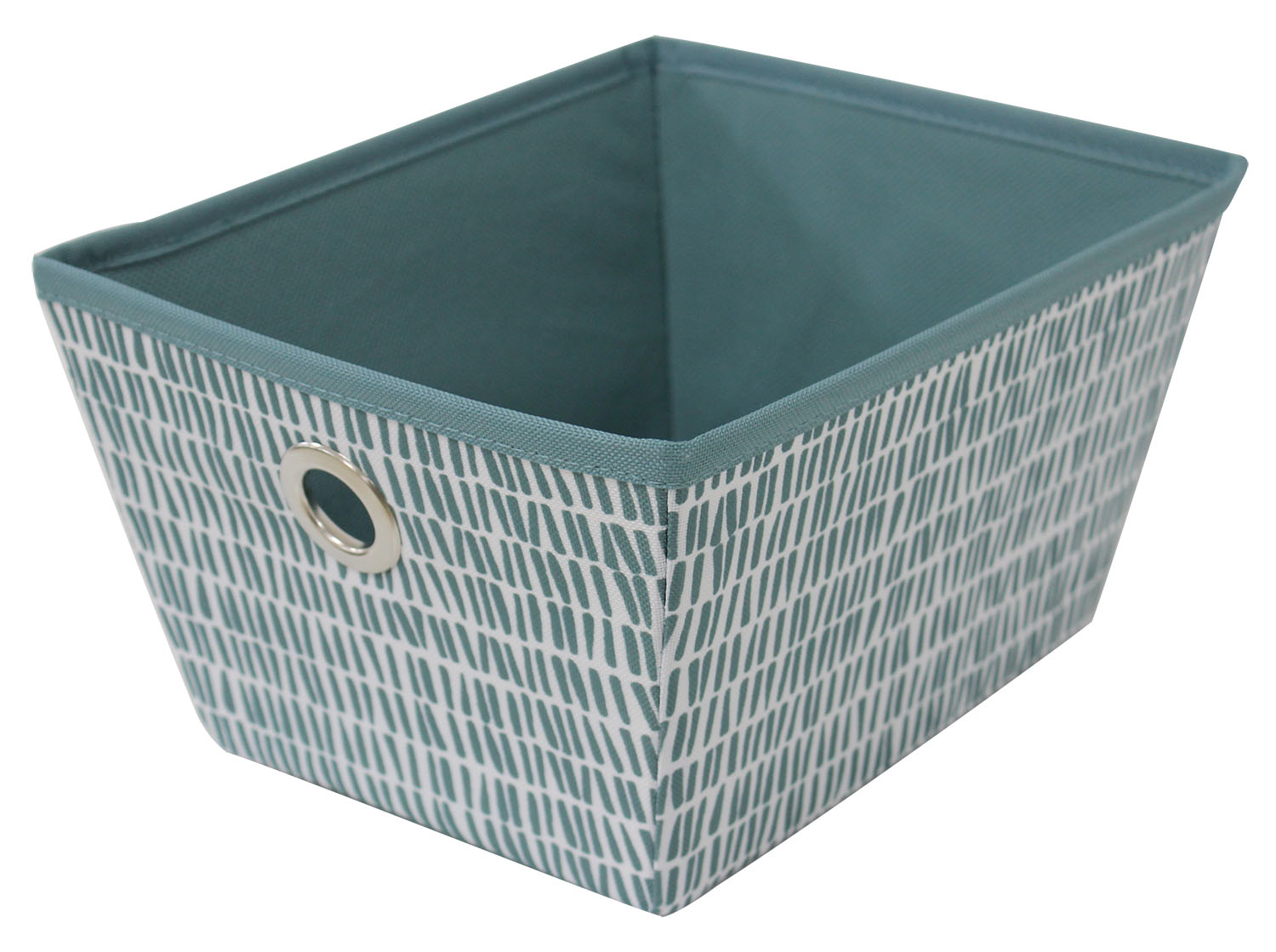 Mainstays Medium Storage Bins (8" x 10" x 5.5"), Set of 8, Dash Aqua