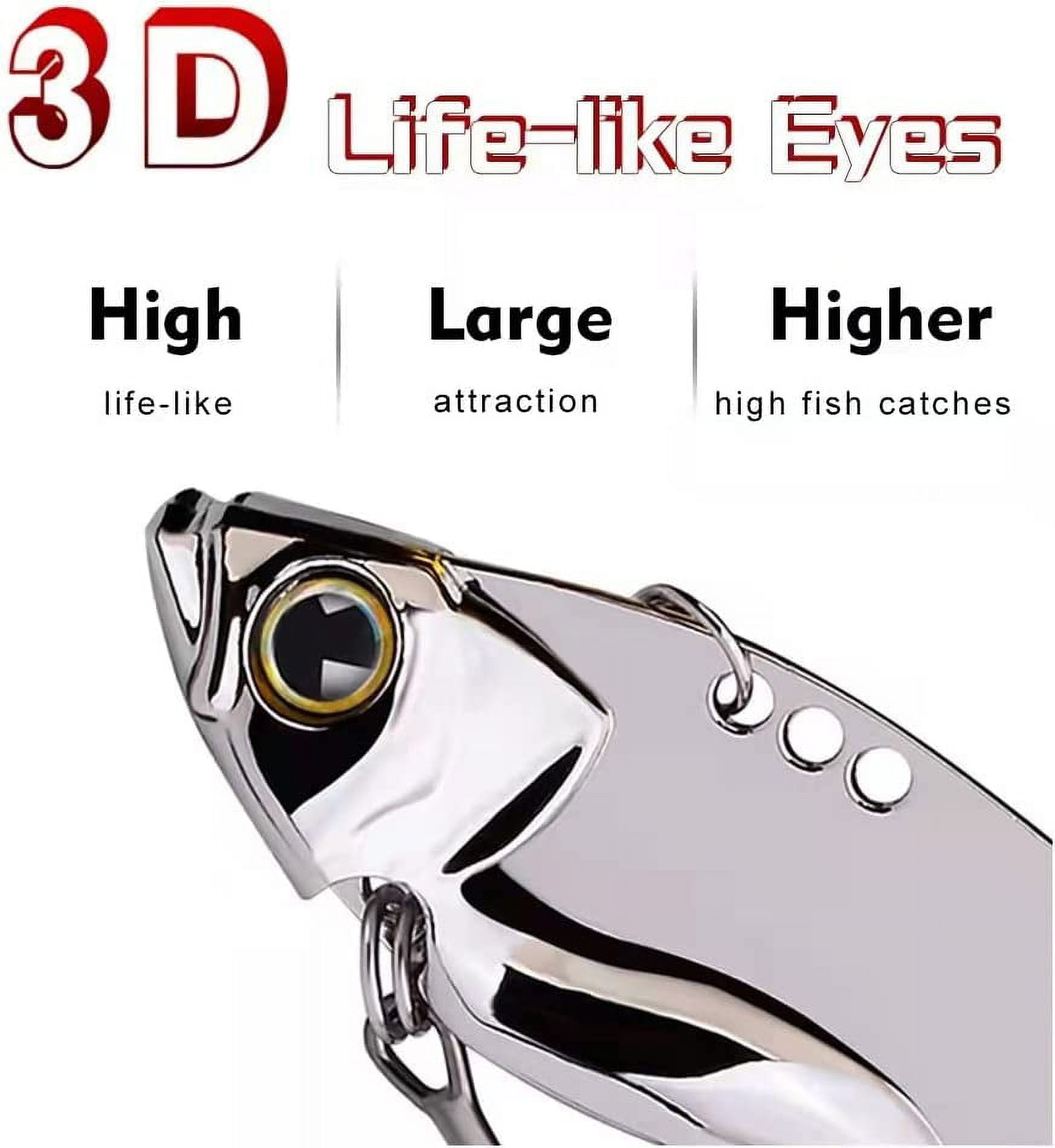 5PCS Blade Baits with Head Jig,5g Metal VIB Hard Blade Bait Fishing Spoon  Lures for Freshwater Saltwater Bass Walleyes Trout Crappie