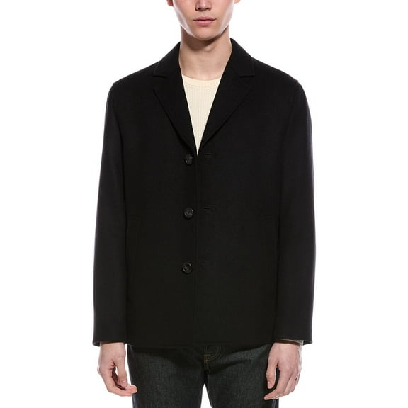 Theory mens  Wool Coat, l, Black