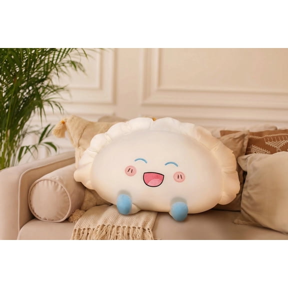 Cute Dumpling Plush Pillow, Funny Food Dumplings Stuffed Toys,Pillow, Plush Dumpling Plush Pillows, Stuffed Plush for Home Bedroom, Hugging Gifts for Kids(15*20cm)