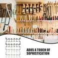 thumbnail image 4 of OUNONA 6pcs Peg Board Tool Organization Stainless Steel Black Solution For Handyman Needs, 4 of 7