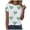 White, variant on GEWSEY Women's St Patrick's Day T-Shirt Lucky Irish Shamrock Paddy's Day Graphic Tees Tops (Sky Blue, XL)