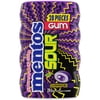 Mentos Sour Chewing Gum, Sugar Free, Grape, 28 Piece Bottle