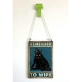 thumbnail image 5 of Remember to Wipe Funny Black Cat Poster Vintage Cat Bathroom Sign Decor, Aluminum, 12" * 8", 5 of 7