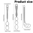 thumbnail image 3 of SomWiBe Stainless Steel Dual Hole Hand Whisk, Manual Egg Beater Stirring Tool with Ergonomic Grip, Kitchen Mixing Gadget for Baking Eggs Batter Coffee Silver 9.06in, 3 of 5