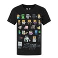 thumbnail image 1 of Minecraft - Camiseta oficial diseño personajes Sprites para niños (Negro), 1 of 2