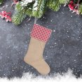 thumbnail image 5 of VerPetridure Diy Simple Imitation Linen Composite Christmas Socks C8 Christmas Decorations Stockings 17 Inches Xmas Fireplace Hanging Stockings Gifts, 5 of 8