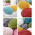 thumbnail image 4 of 1Pcs Chunky Knit Chenille Yarn for Hand Knitting Blankets, Super Soft Big Jumbo Blanket Yarn, 4 of 5