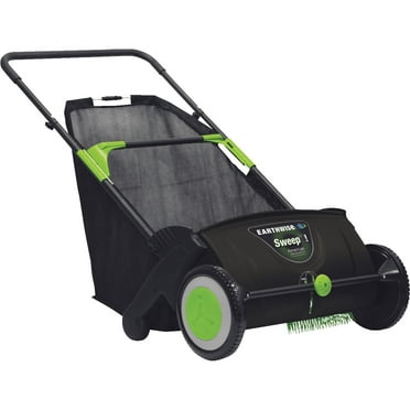 Earthwise 21" Push Lawn Sweeper, 2.6 Bushel Collection Bag, LSW70021