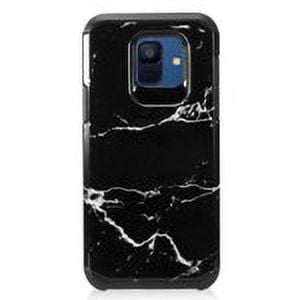 GSA Hybrid Image Hard Case for Samsung Galaxy A6 & A600 Black Marble