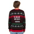 thumbnail image 4 of Ghost Face Adult Ugly Christmas Sweater Ghostface Knit Holiday Pullover, 4 of 6