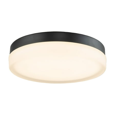 Kira Home Luna 11" Flush Mount Ceiling Light, Integrated 25W LED, Frosted Glass Shade Diffuser, Built-in Switch, Ranging