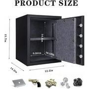 Tigerking 3.0 Cu. ft. Large Steel Fireproof Safe for Home, Security Safe Box with Digital Lock for Documents and Cash