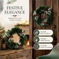 thumbnail image 6 of Dmlowu Christmas Wreath for Front Door, Artificial Wreaths for Front Door Wall Window, Christmas Decorations Indoor Ourdoor, 6 of 7