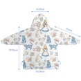 thumbnail image 7 of Princess Pattern Blanket Hoodies for Kids 6-13YR Oversize Wearable Blanket Hoodies for Boys Girls Teens, 7 of 7