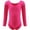 Hot Pink, variant on Dancina Girls Long Sleeve Leotard – Soft Stretch Cotton, Fully Lined Front – Ideal for Ballet, Gymnastics, and Dance Classes