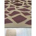 thumbnail image 4 of EORC Pink Handwoven Wool Contemporary Modern Flat Weave Rug, 6' x 8', 4 of 4