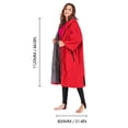 thumbnail image 2 of Chaqueta impermeable de doble capa de manga larga con capucha y cremallera deportiva cálida, 2 of 7
