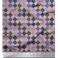 thumbnail image 1 of Soimoi Rayon Fabric Argyle Check Decor Fabric Printed Yard 56 Inch Wide, 1 of 3