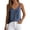Navy, variant on Fewfanhot Women's Linen Blend Button Front Cami Top, V-Neck Spaghetti Strap Casual Tank, Loose Fit Summer Camisole with Buttons, S-3XL