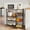 Brown, variant on 4 Tier Rolling Kitchen Microwave Cart with Pull-Out Baskets, Coffee  Baker's Rack with Wheels Storage Organizer for Living Room Office Balcony
