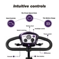 thumbnail image 5 of 4 Wheel Mobility Scooter, Foldable Lightweight Electric Wheelchair with LED Lights,360° Swivel Seat, Portable Power Mobile,300 lbs Max with Charger & Basket for Adult & Elderly– Purple, 5 of 9