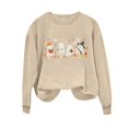 thumbnail image 5 of Juebong Halloween Funny Graphic Tops for Womens Teens Sweatshirts Crewneck Pullover Female Fall Outfits 2026,Witch Pumpkin Ghost Bat,loose,Maternity, workout,airport fashion clothes, 5 of 6
