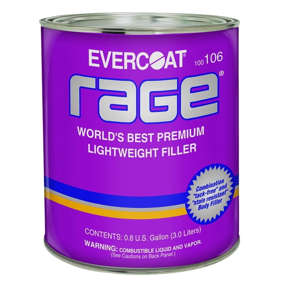 Evercoat Rage Premium Léger pour le Corps - Sans Collant et Sans Taches pour le Corps - 128 Fl Oz