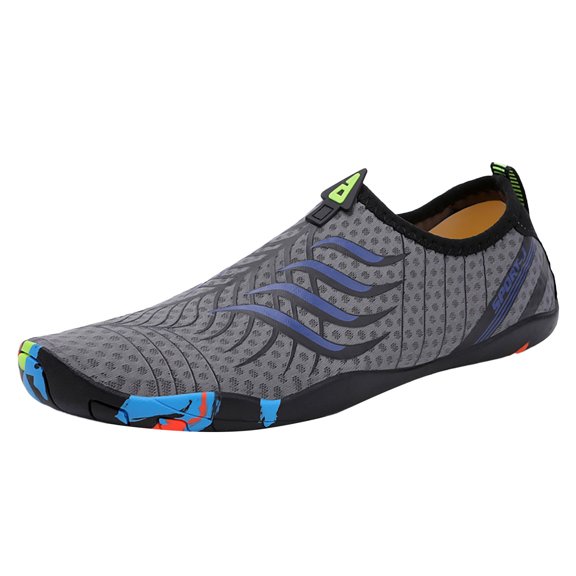 NOKIO Summer Water Shoes Men Quick-Drying Non-S𝗅ip Sport Shoes Lightweight S𝗅ip On Sneakers Wide Width Wading Bar𝖾𝖿oot Shoes Hiking Swimming Diving Shoes