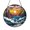Acrylic 3.5 Inch, variant on Coastal Ocean View Stained Glass Window Decor, Cliffside Nature Suncatcher With Scenic Style
