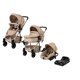 thumbnail image 1 of Carriola de Viaje para Bebe Plegable Ligera con Portabebe-Beige, 1 of 9