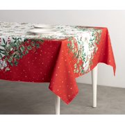 Maison d' Hermine Noel 100% CottonTablecloth for Kitchen Dining | Tabletop | Decoration | Parties | Weddings | Autumn/Winter (Rectangle, 70 Inch by 90 Inch)