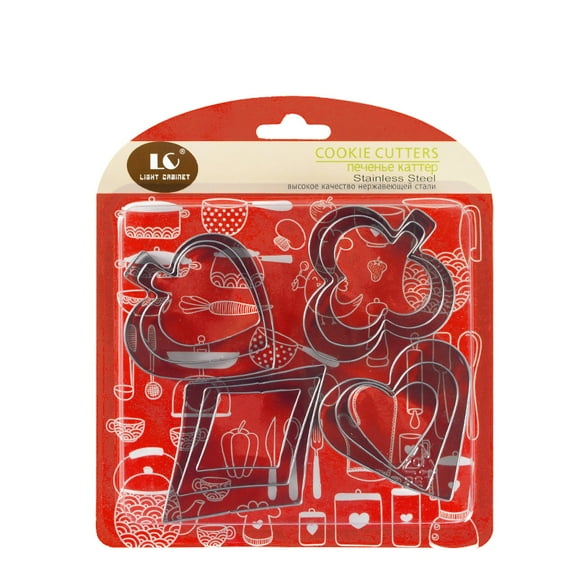 Kayannuo Clearance Stainless Steel Cookie Cutter Set 12 Pieces Cookie Cutter Stainless Steel Cookie