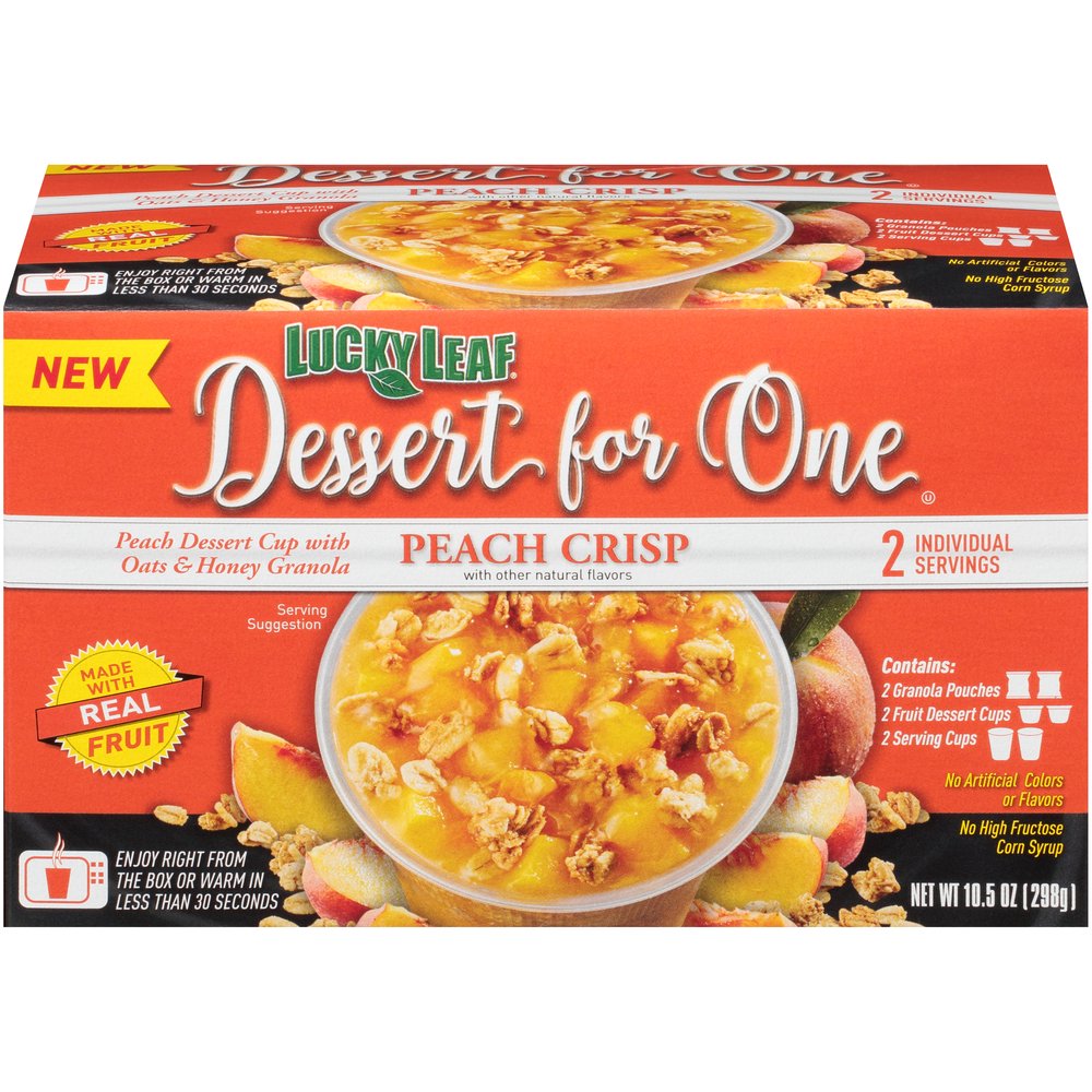Lucky Leaf Dessert For One Peach Crisp