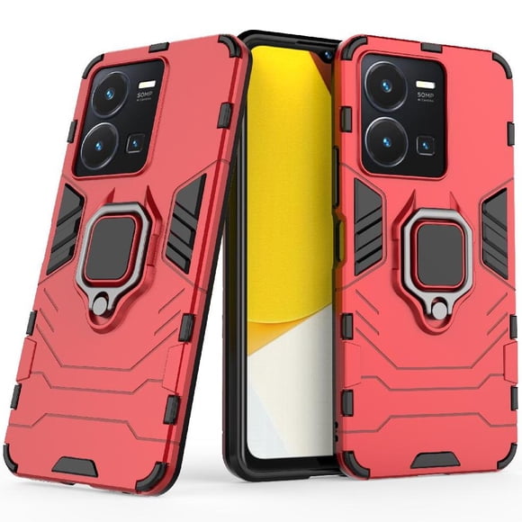 Funda para VIVO Y35 4G con Soporte Anillo Giratorio 360° y Protección Resistente a Golpes y Caídas